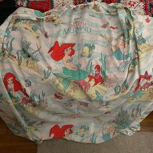 Disney Little Mermaid Vintage Fitted Sheet & Pillowcase set